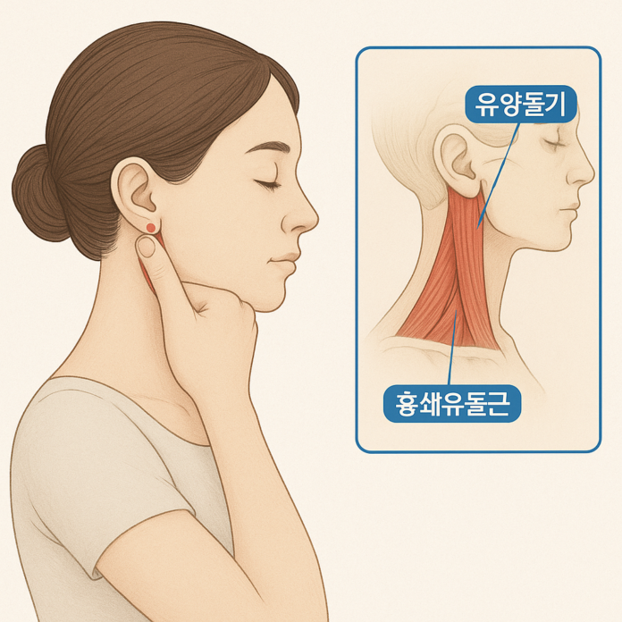 유양돌기 마사지