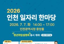 ‘인천 일자리 한마당’오는 7일 시청에서 개최